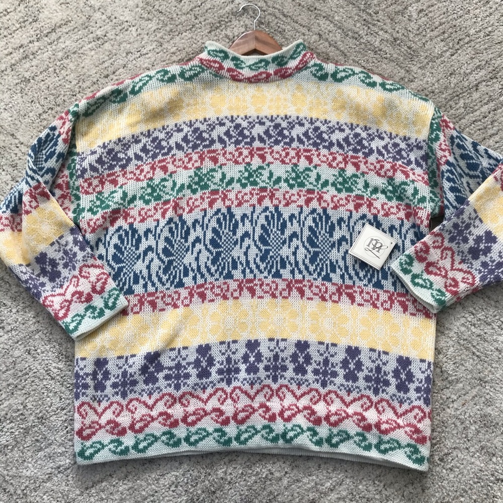 Vintage // NWT Mock Neck Oversized Sweater